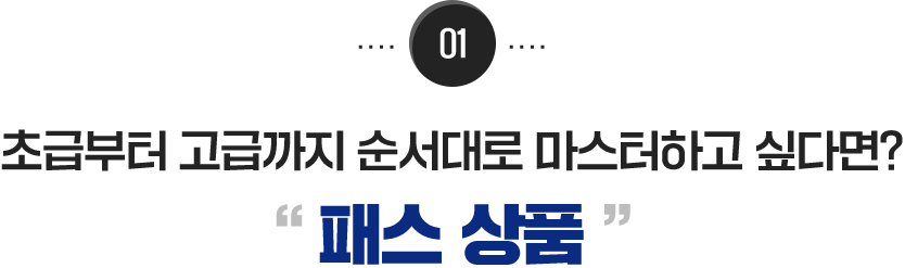 01 패스 상품