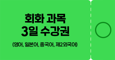 회화과목 3일 수강권
